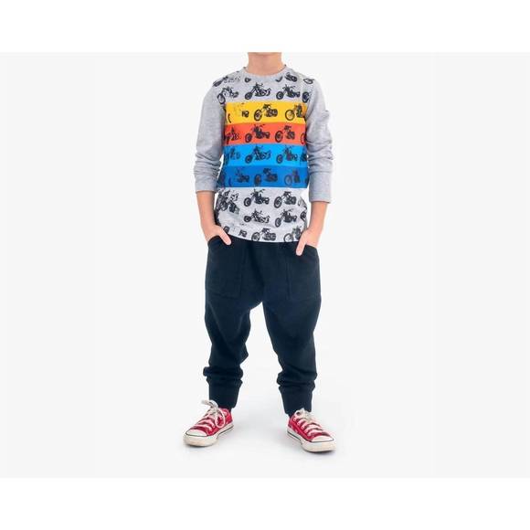 NEW APPAMAN boys rest day sweats in black - Picture 3 of 3